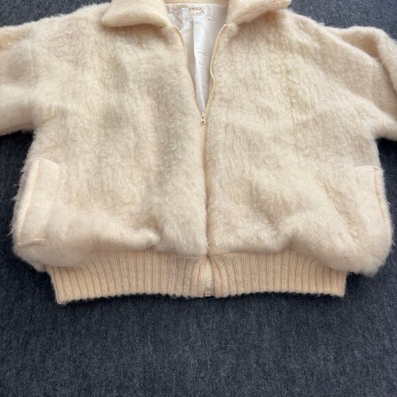 VINTAGE LANA ICELANDIC WOOL ZIP-UP CARDIGAN KNIT JACKET RARE WOMEN SIZE LARGE - Picture 6 of 11